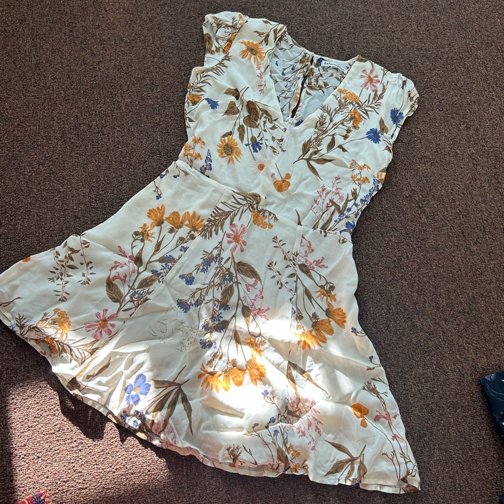 Reformation cap sleeve dress